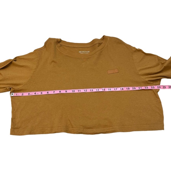 Set Active | Cropped Oversized Long Sleeve Tee Size S - Picture 10 of 11